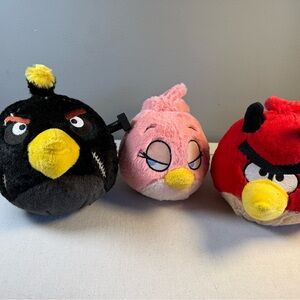 Plush Pink Bird Stuffed Animal - Soft Pink Plush Toy